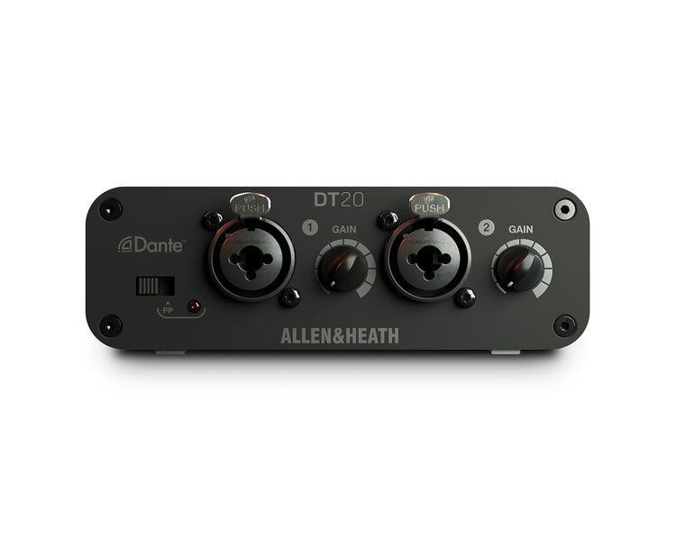 ALLDT20PSU - Allen & Heath DT20 Dante Input Interface 2 Combo XLR Jack In Including PSU Image 3