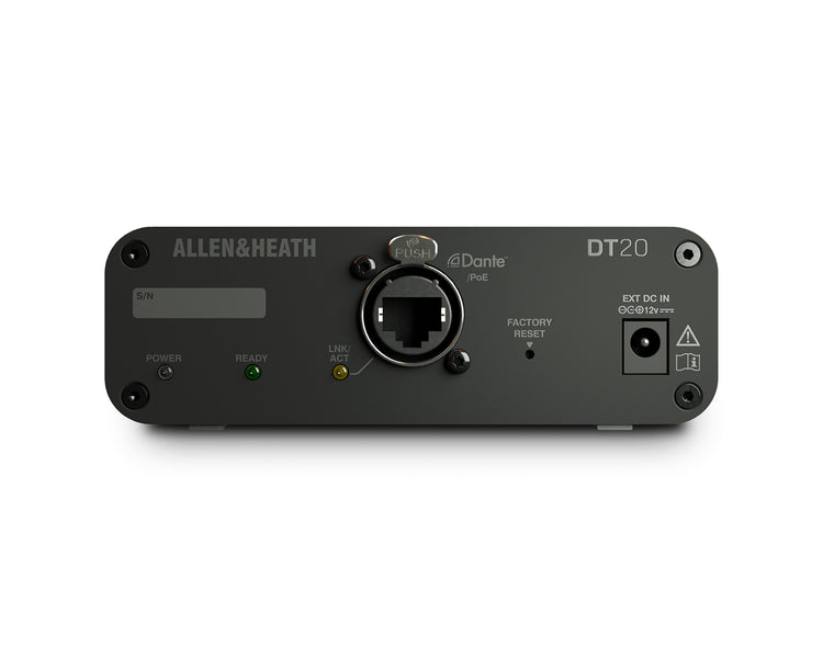 ALLDT20PSU - Allen & Heath DT20 Dante Input Interface 2 Combo XLR Jack In Including PSU Image 4