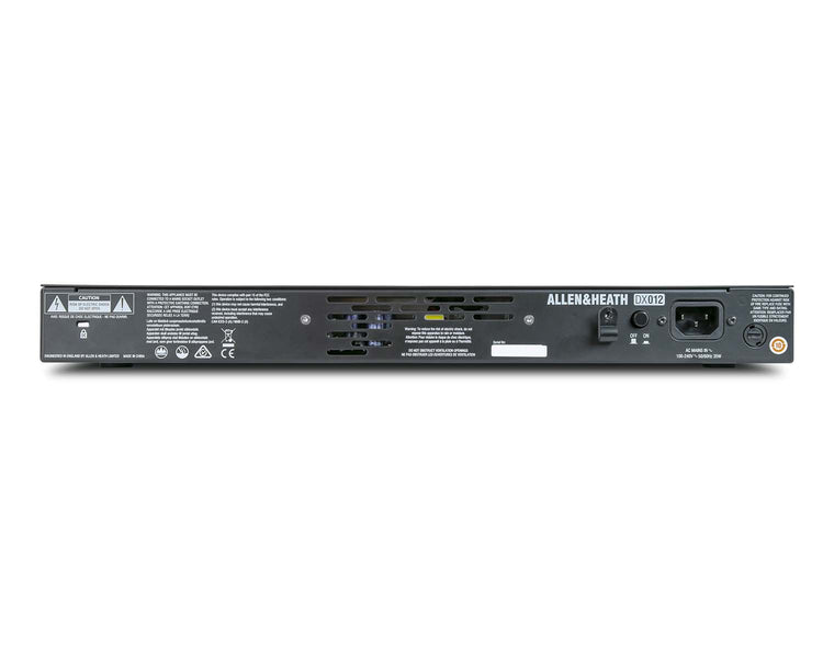 ALLDX012 - Allen & Heath DX012 Digital Expander 12 XLR or AES Out  dLive and SQ Consoles 1U Image 6
