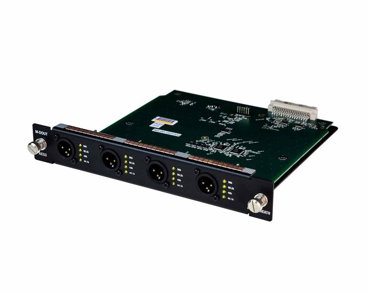 ALLMDOUT - Allen & Heath MDOUT Output Module 4x Stereo AES3 XLR 96kHz for DX32 dLive Image 1