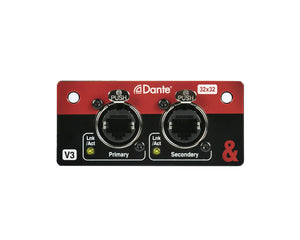 ALLSQDANTE32 - Allen & Heath SQ Dante V3 32x32 Dante Module for SQ Series and AHM 64 Mixers Image 1