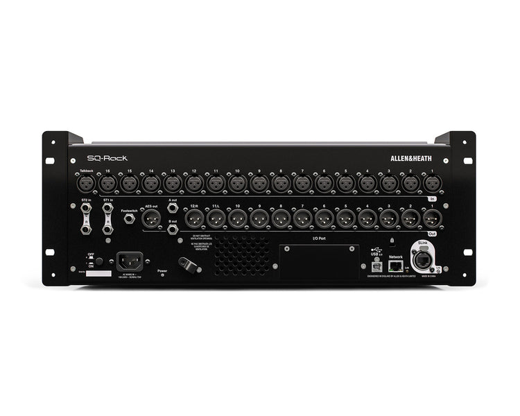 ALLSQRACK - Allen & Heath SQ Rack 48 Channel 96kHz Rackmount Digital Mixer 16 PreAmps 4U Image 3