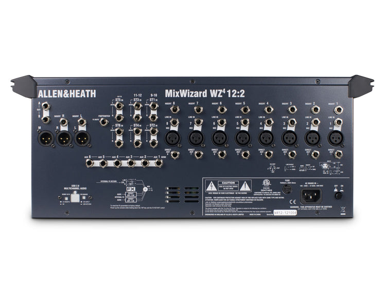 ALLWZ4122 - Allen & Heath WZ412:2 Mix Wizard 4 12:2 Pro Rack Mount Mixer with Effects Image 3