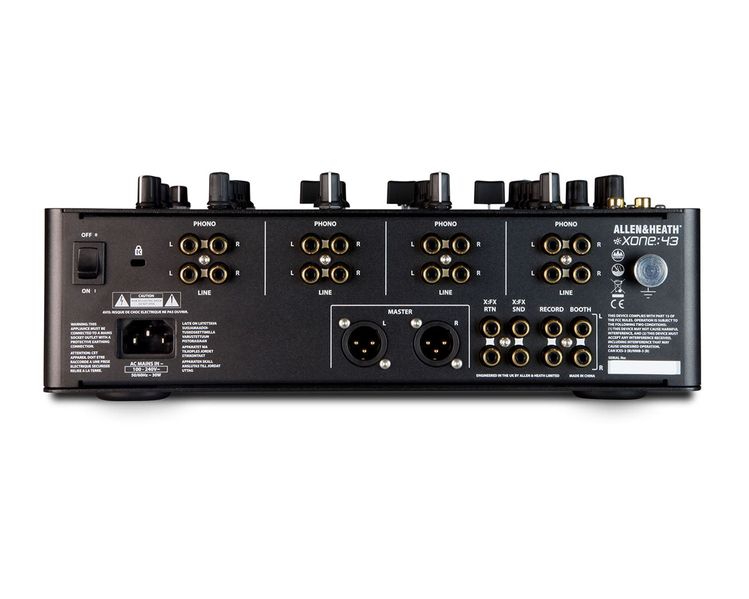 ALLXONE43 - Allen & Heath XONE 43 4Ch Analogue Club or DJ Mixer and 3 Band EQ Image 2