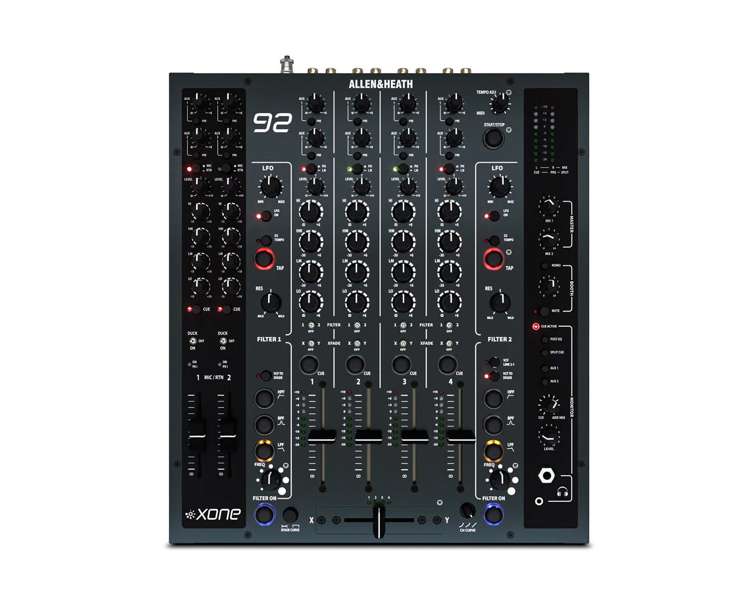 ALLXONE922X - Allen & Heath XONE 92 4 and 2Ch Analogue Club Mixer innoFADER Crossfader or 4 Band EQ Image 1