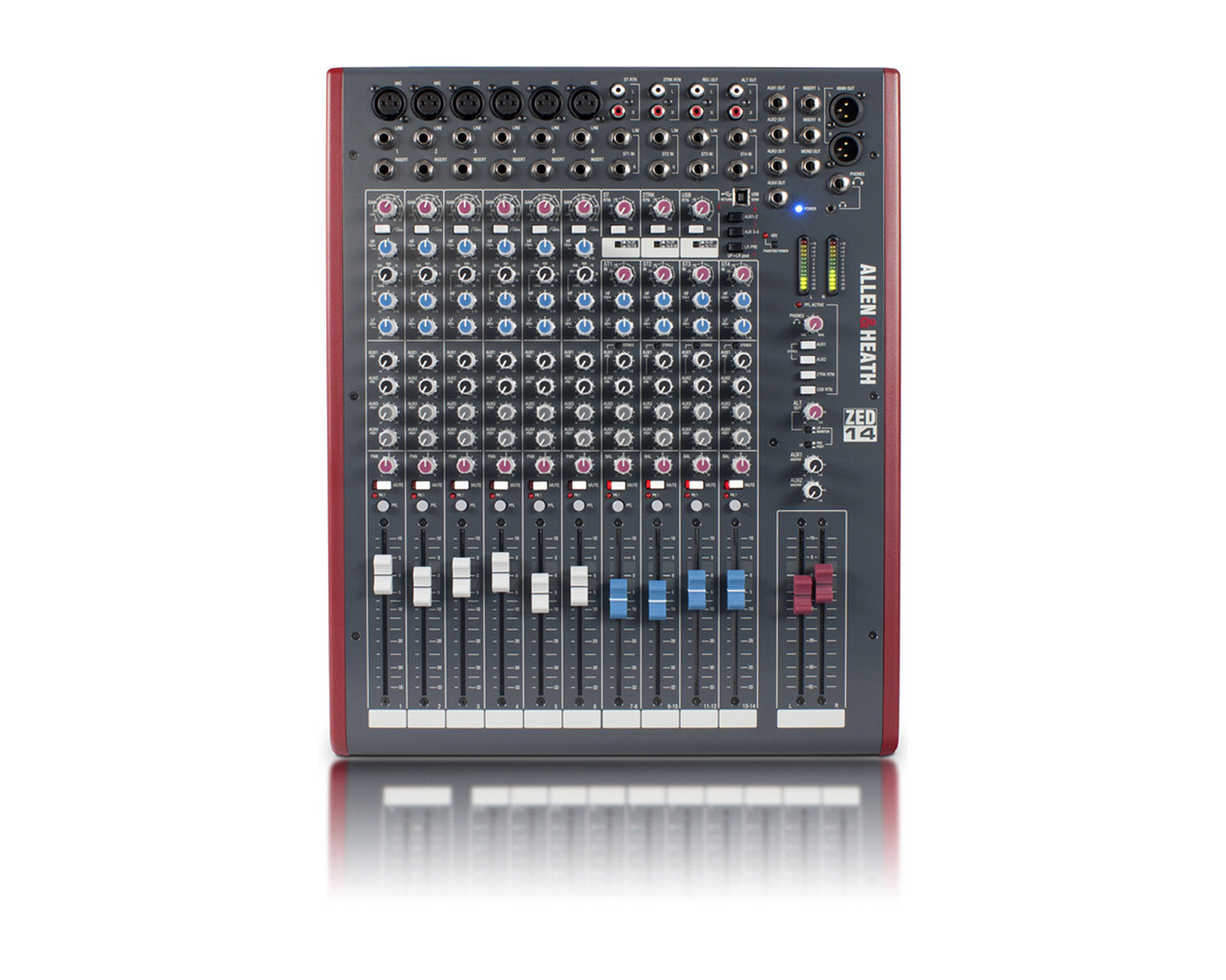 ALLZ14 - Allen & Heath ZED14 6 Mic or Line 4 Stereo i or p USB and Sonar LE Software Image 1
