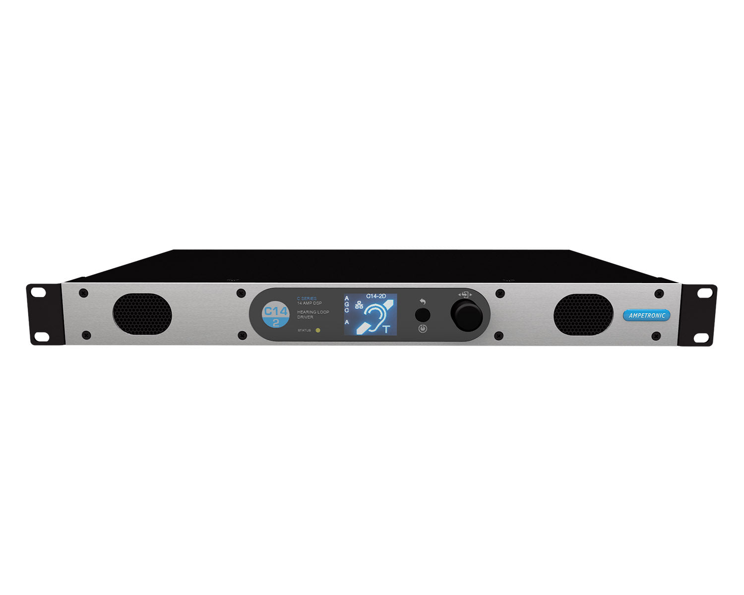 AMPC142N - Ampetronic C14 2N Networked Multiloop Induction Loop Driver 2x10A rms 230V Image 1