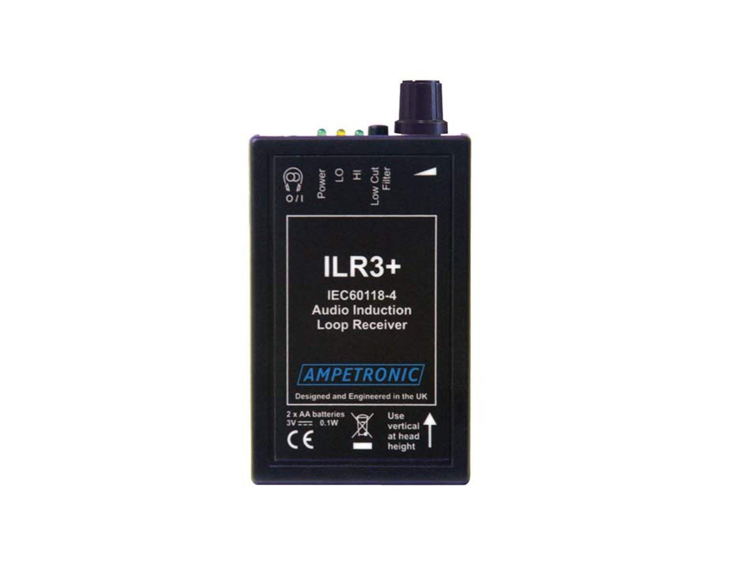 AMPILR3PLUS - Ampetronic ILR3 and Receiver with Field Strength Indicators and Headset Image 2