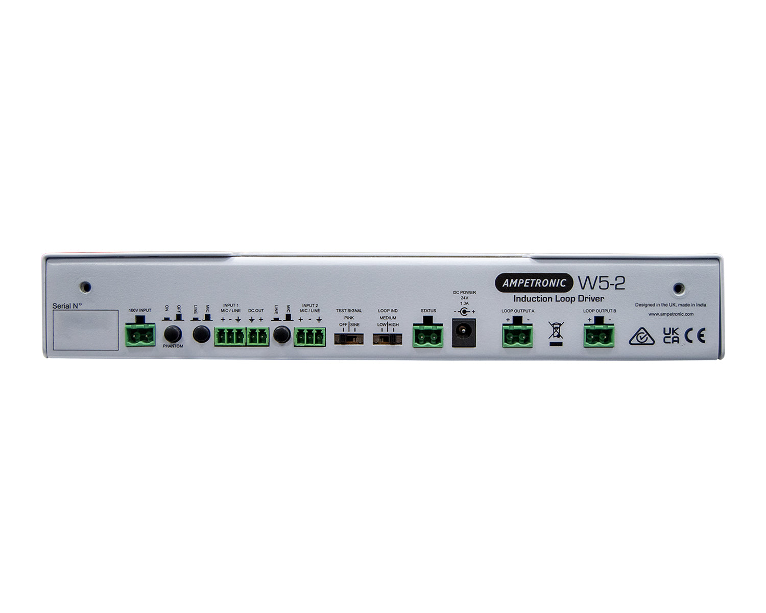 AMPW52 - Ampetronic W5 2 Wall Mounted MultiLoop Hearing Loop Driver with Cable Tray Image 4