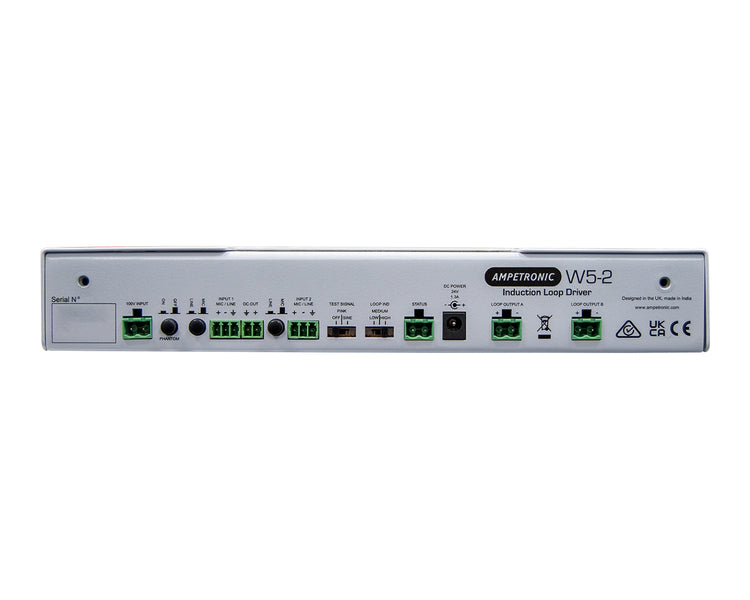 AMPW52 - Ampetronic W5 2 Wall Mounted MultiLoop Hearing Loop Driver with Cable Tray Image 4