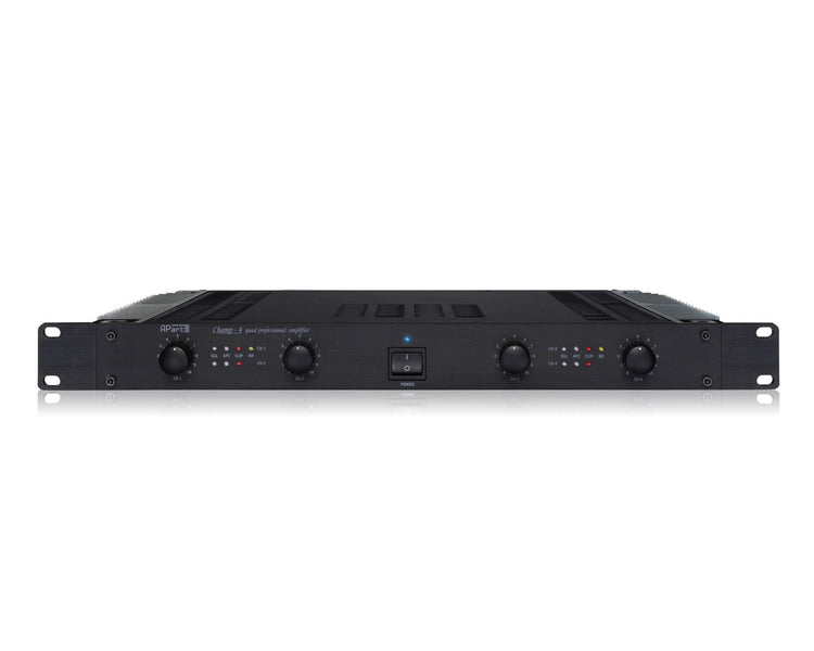 APACHMP4 - Apart CHAMP 4 Convection Cooled Power Amp 4 x 125W @ 4ohm 1U Image 1