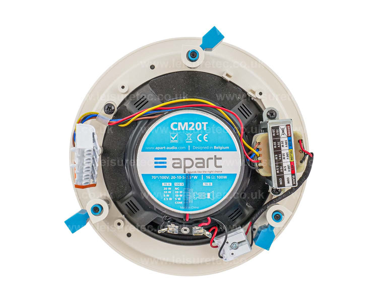 APACM20T - Apart CM20T White 6.5inch 2 Way Ceiling Speaker 100V 20W or 16ohm 60W Image 2