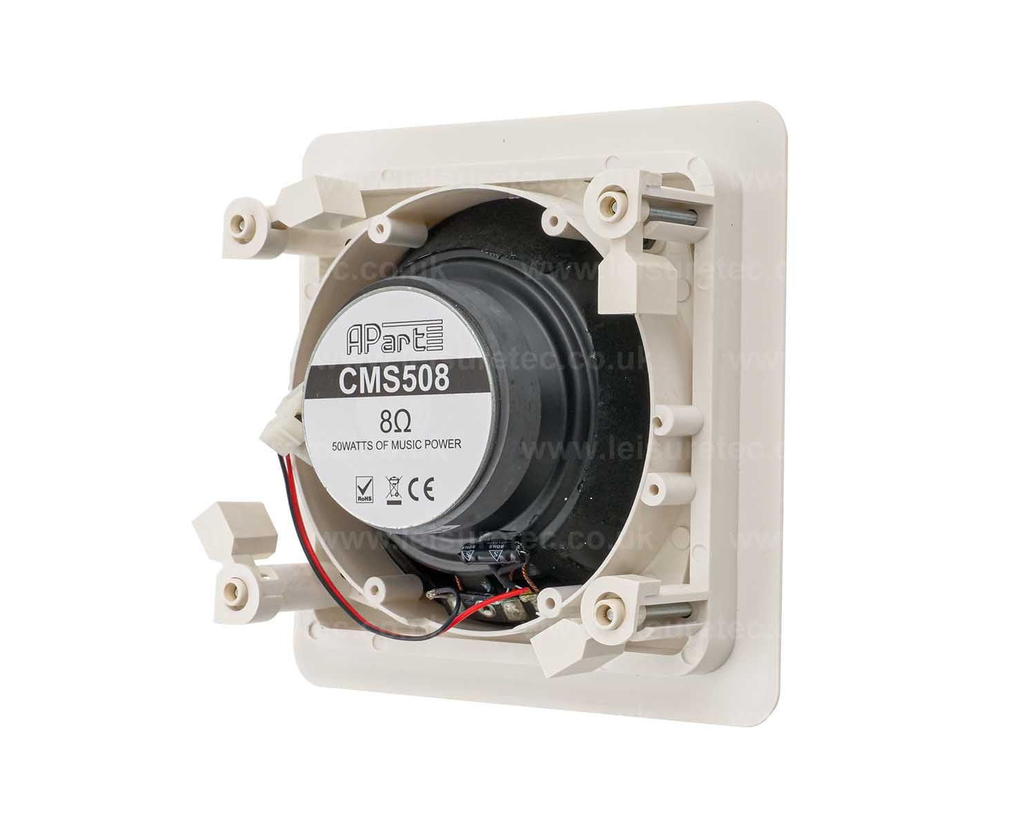 APACMS508 - Apart CMS508 5.25inch White Square In Wall Speaker 50W 8ohm Image 3