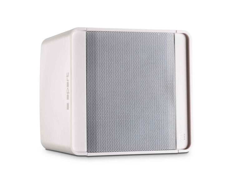 APAKUBOS3W - Apart KUBO3 White 3inch 40W 8ohm Cube Design Speaker and Bracket Image 1