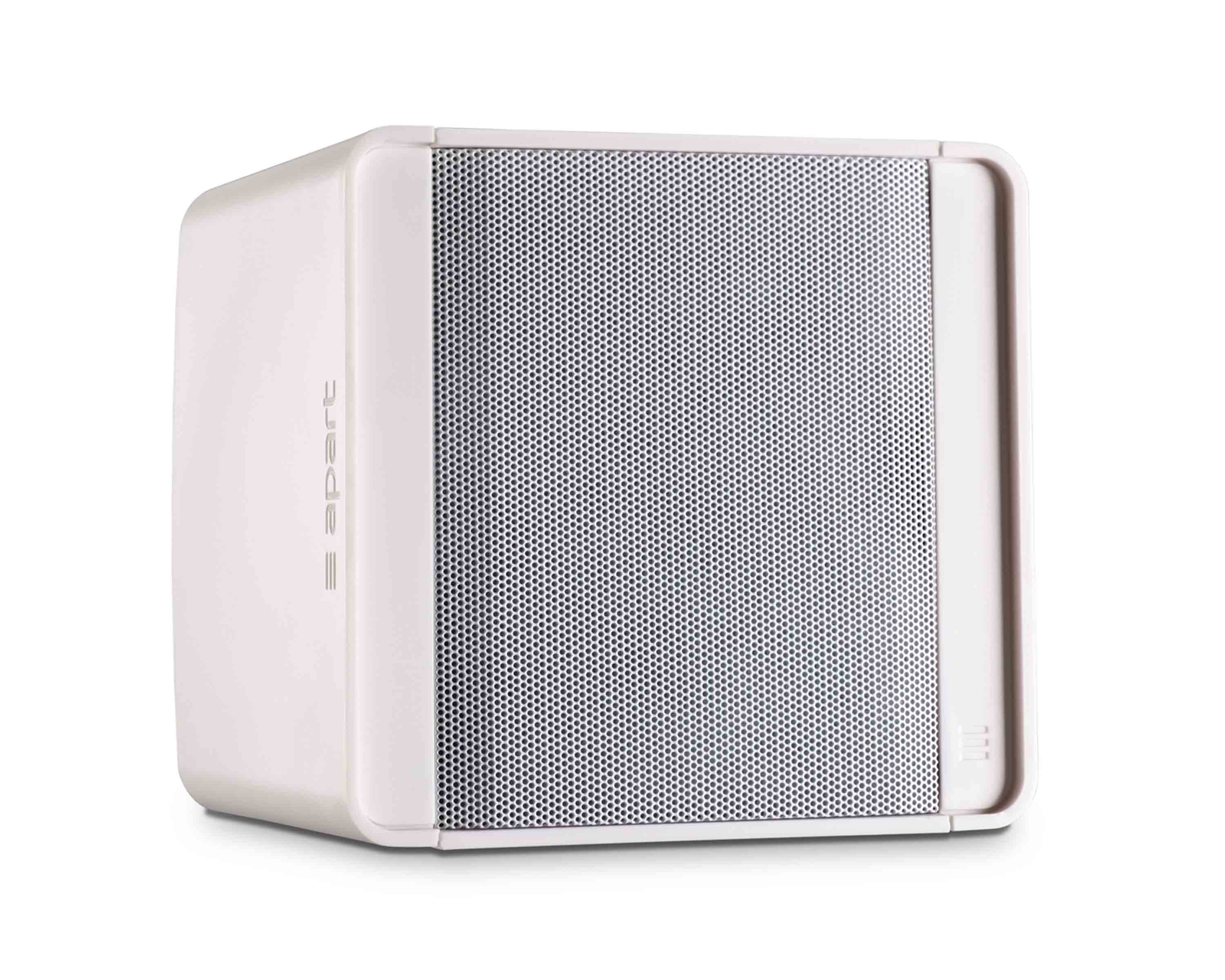APAKUBOS5TW - Apart KUBO5T White 5.25inch 100V or 16ohm 80W Cube Design Speaker and Brack Image 1