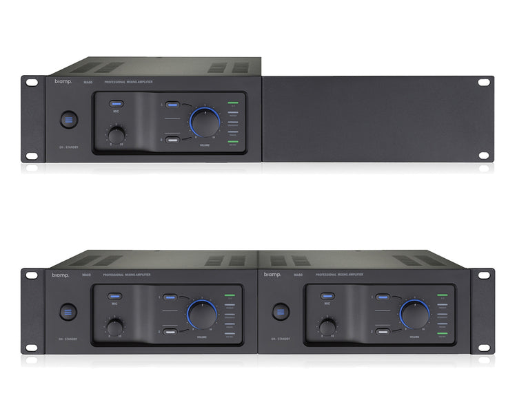 APAMA60 - Apart MA60 (APART) 100V Half Rack Mixer Amp 60W 1 Mic or 2 Line 2U Image 3