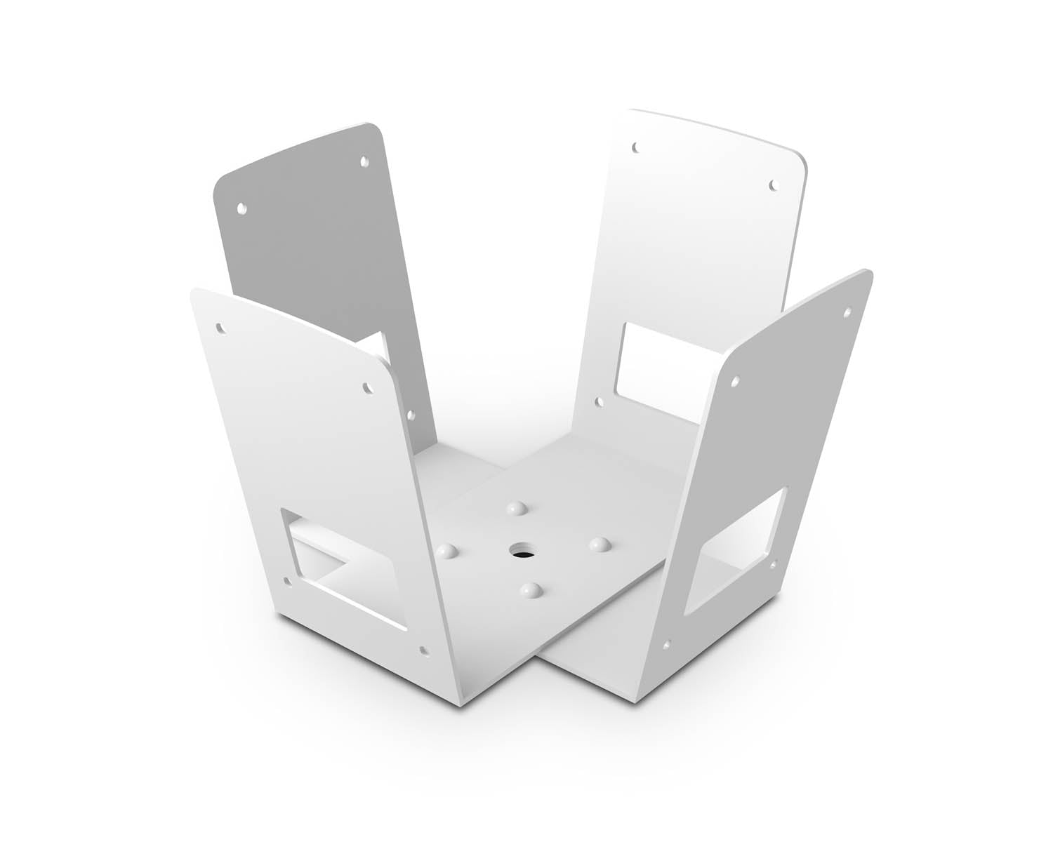 APAMASKCWW - Apart MASKCW W Double V Shaped Cluster Bracket for MASK4C or 6C(T) White Image 1