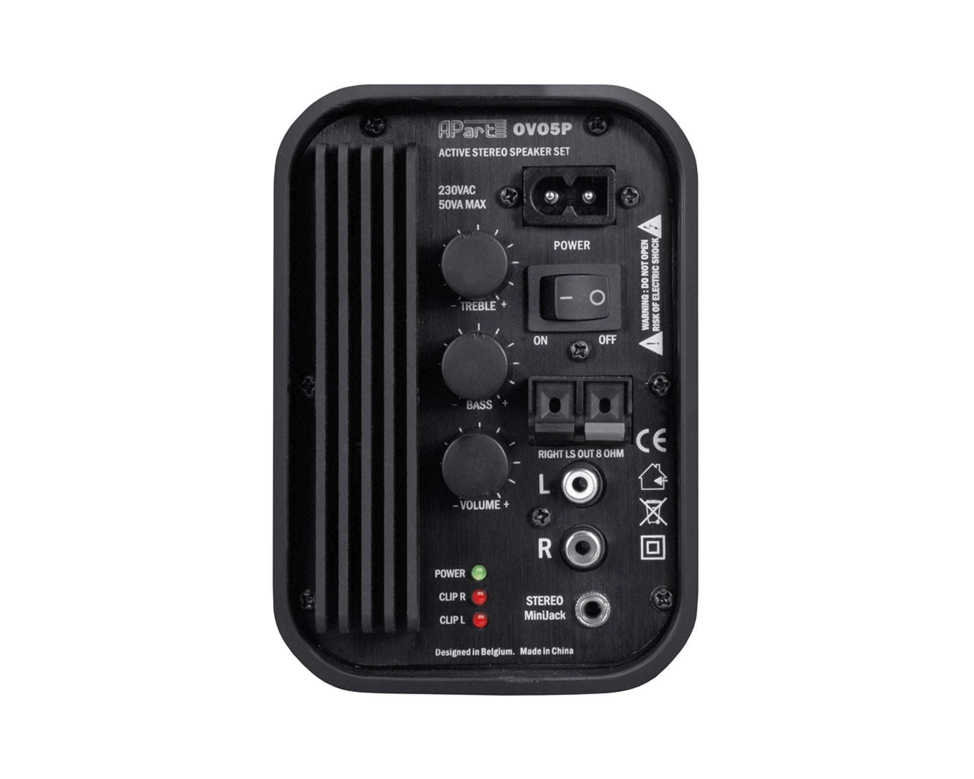 APAOVO5PB - Apart OVO5P Black 5inch Active Speaker and Slave Inc Brackets 2x20W Image 2