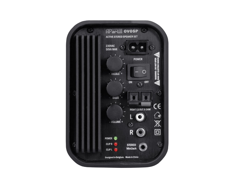 APAOVO5PB - Apart OVO5P Black 5inch Active Speaker and Slave Inc Brackets 2x20W Image 2