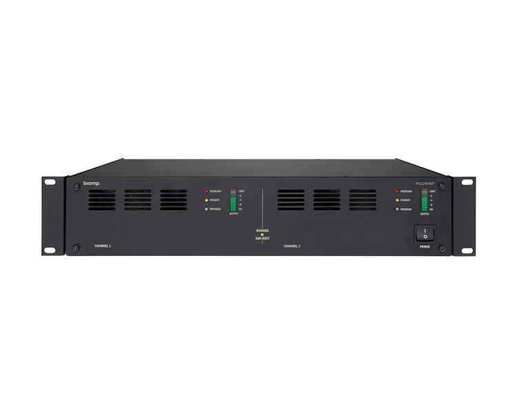 APAPA2240BP - Apart PA2240BP 100V Line Power Amp 2 x 240W 100V 2U Image 1