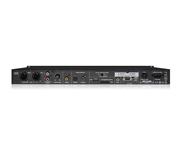APAPC1000R2 - Apart PC1000RMKII CD or MP3 or SD or USB or RS232 Media and CD Player 1U  Image 2
