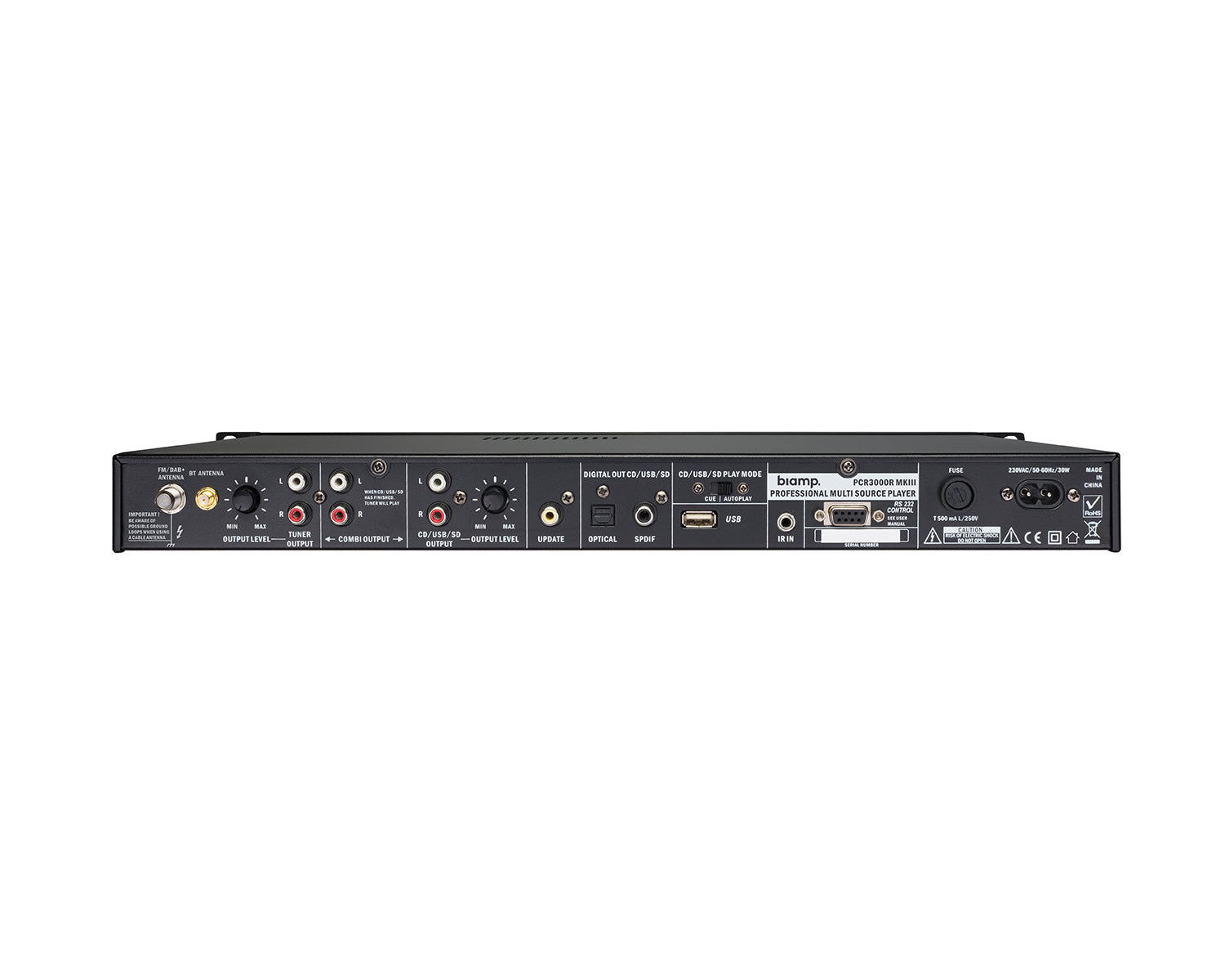 APAPCR3000R3 - Apart PCR3000RMKIII DAB or FM RDS Tuner and CD or MP3 SD or USB or BTooth RS232 1U Image 2