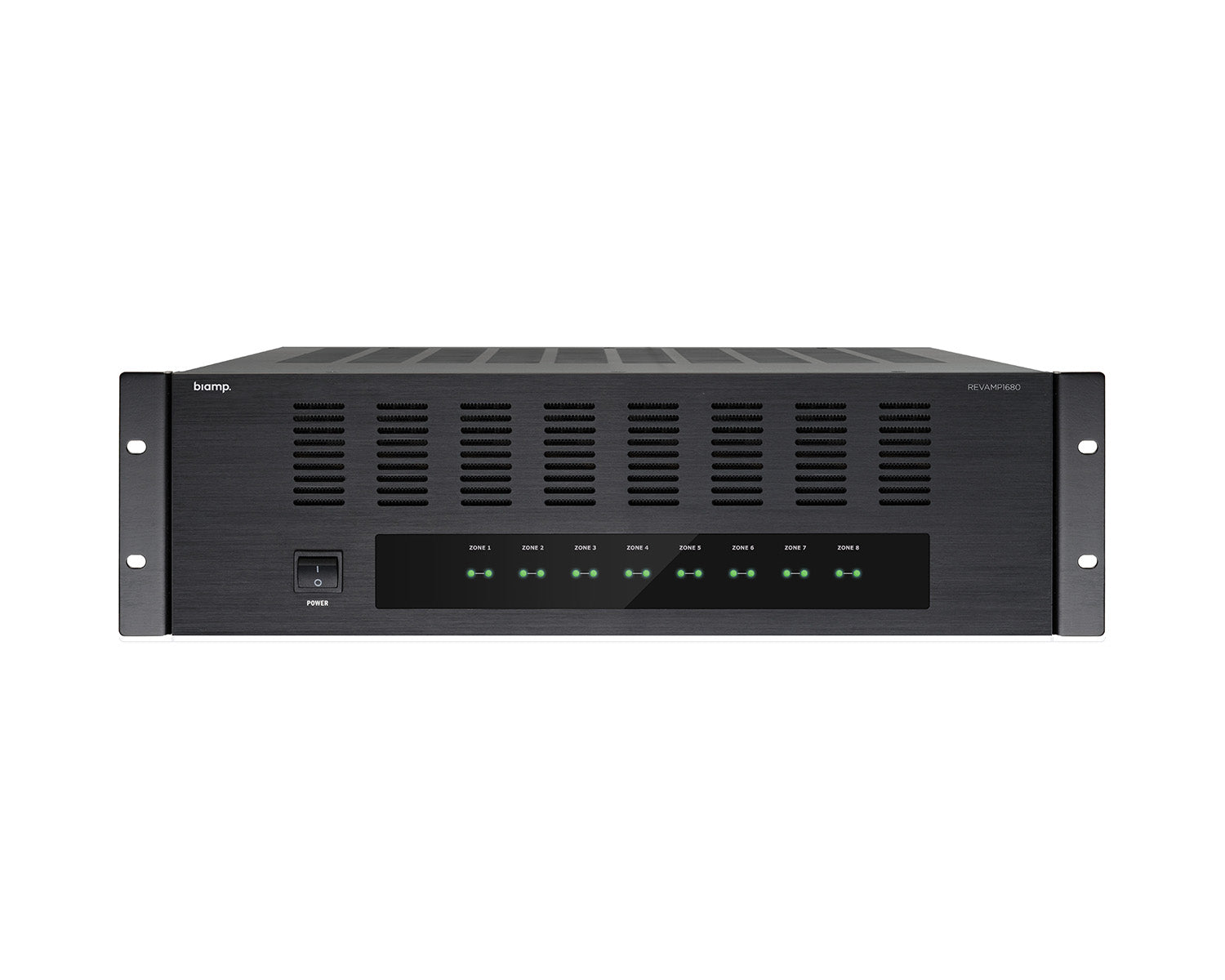 APAR1680 - Apart Revamp 1680 16Ch Class D Amp 16 x 80W@4ohm 8 x 160W@8ohm 3U Image 1