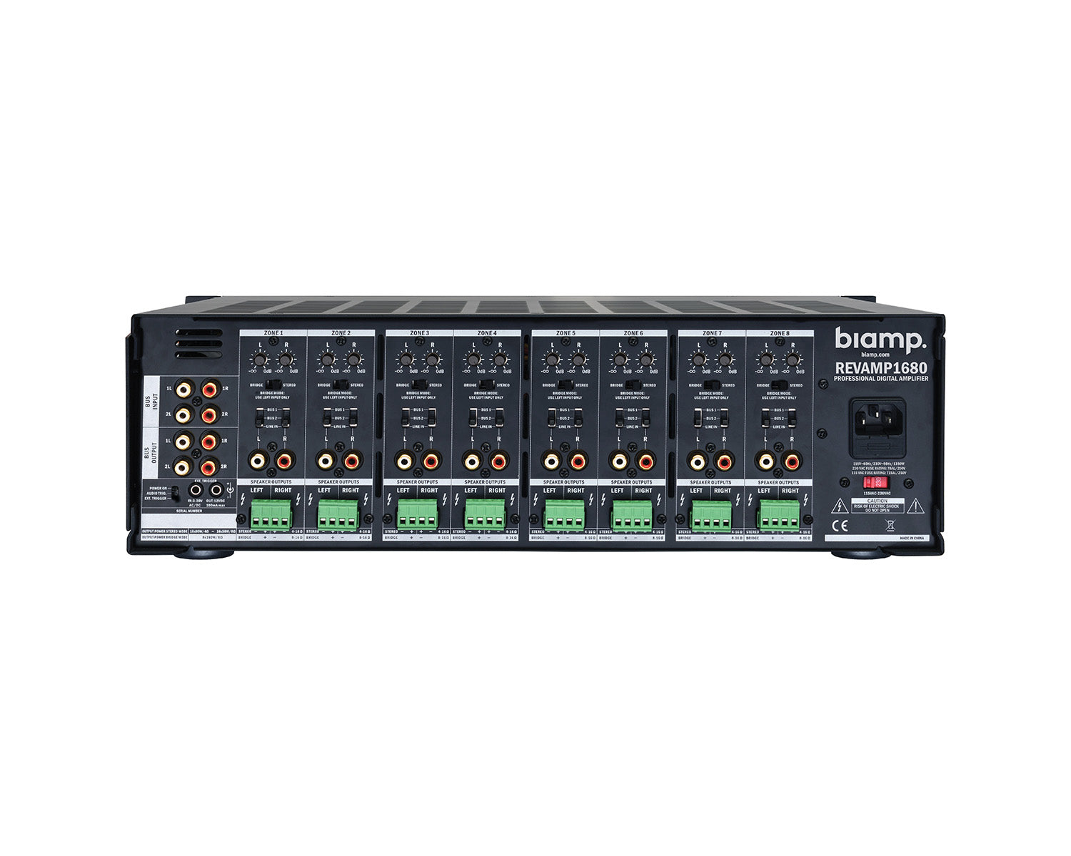 APAR1680 - Apart Revamp 1680 16Ch Class D Amp 16 x 80W@4ohm 8 x 160W@8ohm 3U Image 2