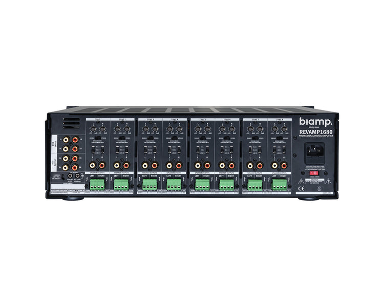 APAR1680 - Apart Revamp 1680 16Ch Class D Amp 16 x 80W@4ohm 8 x 160W@8ohm 3U Image 2