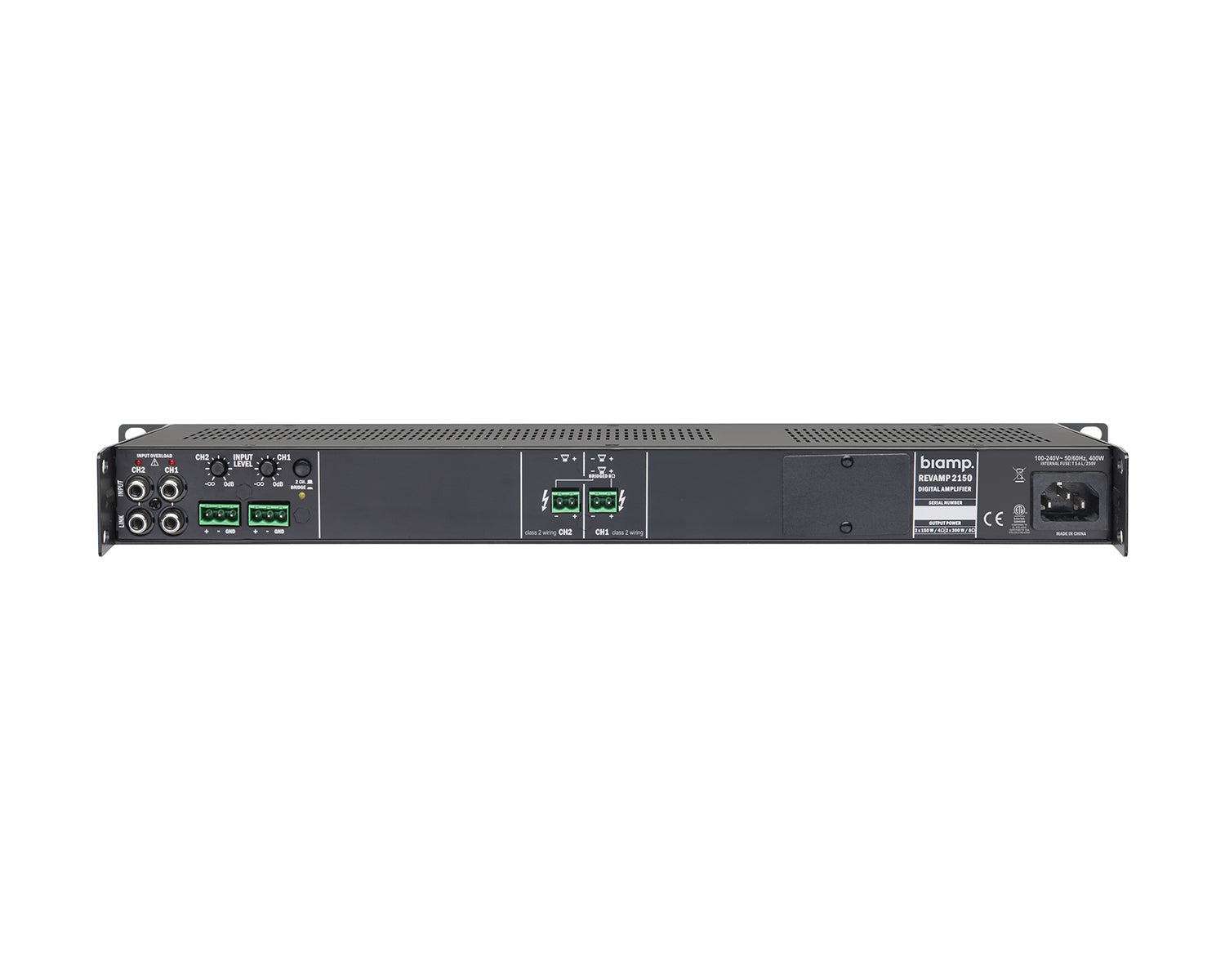 APAR2150 - Apart Revamp 2150 2Ch Class D Fanless Amp 2 x 165W @ 4ohm 1U Image 2