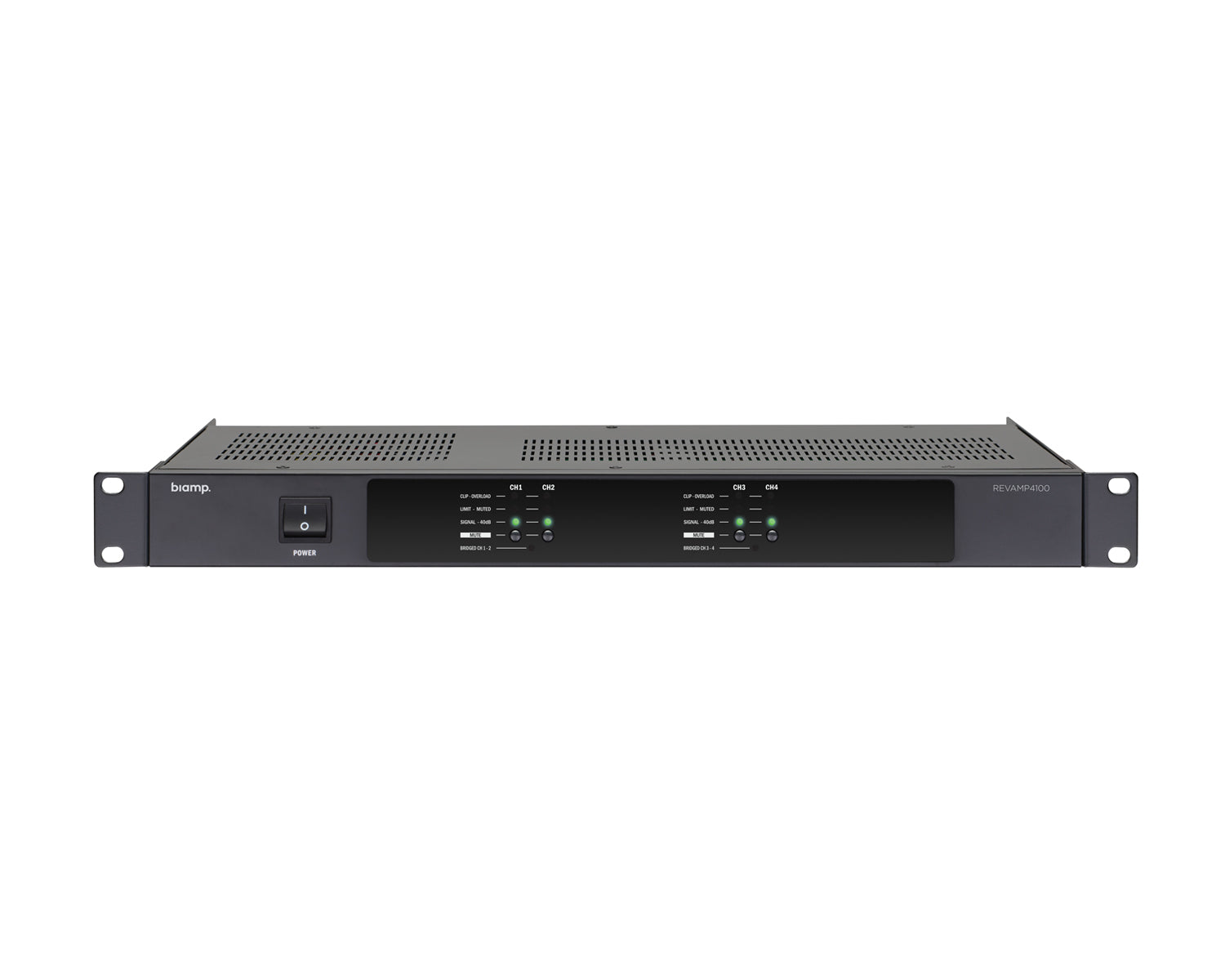 APAR4100 - Apart Revamp 4100 4Ch Class D Fanless Amplifier 4 x 100W @ 4ohm 1U Image 1