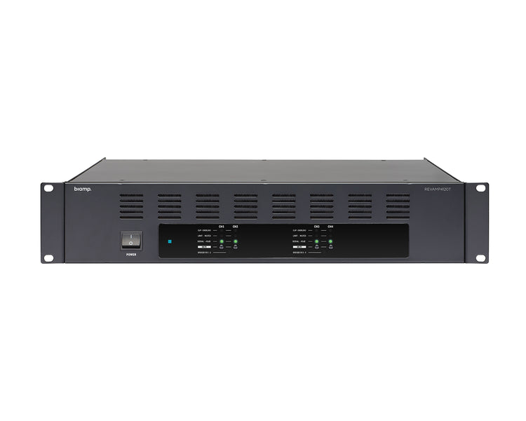 APAR4120T - Apart Revamp 4120T 4Ch Class D Amplifier 4 x 120W 100V or 4ohm 2U Image 1