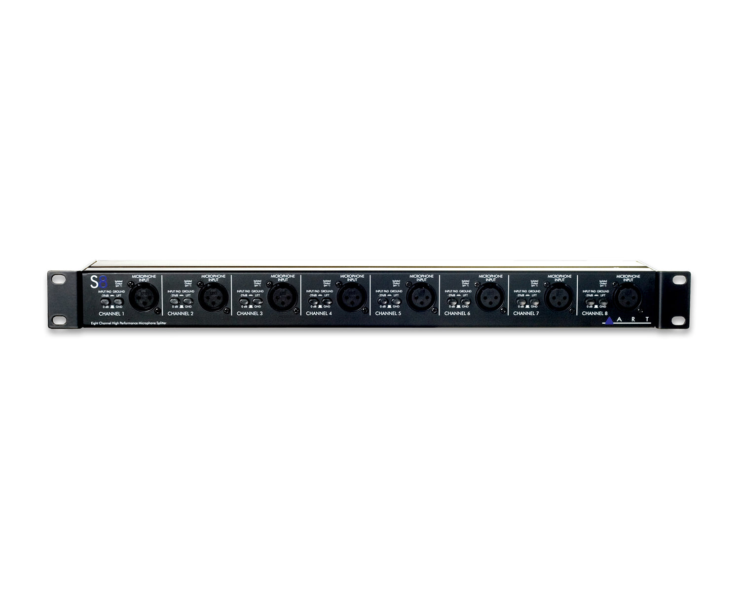 ARTARTS8 - ART Pro Audio S8 8Ch Balanced Microphone Splitter 19inch 1U Image 1