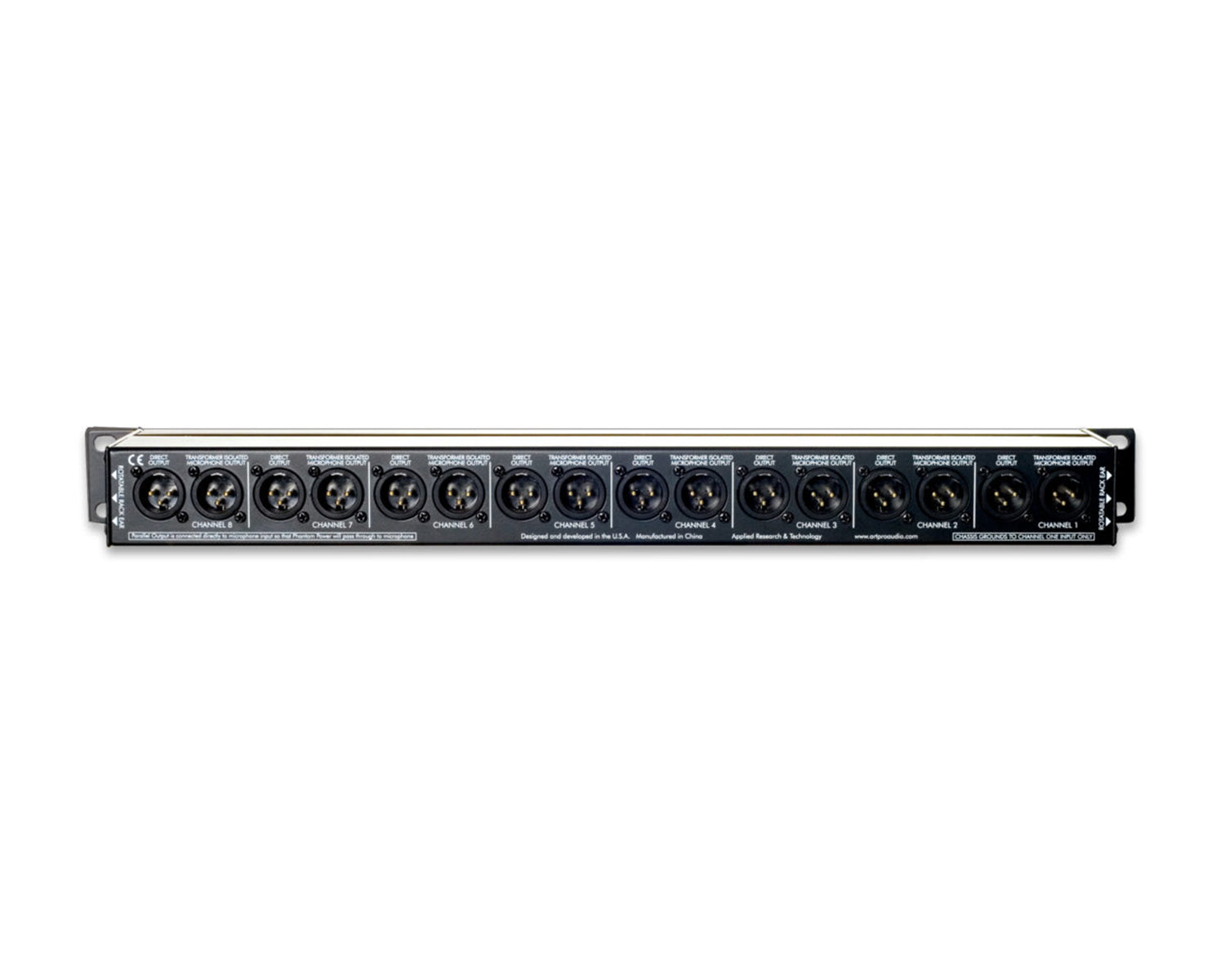 ARTARTS8 - ART Pro Audio S8 8Ch Balanced Microphone Splitter 19inch 1U Image 2