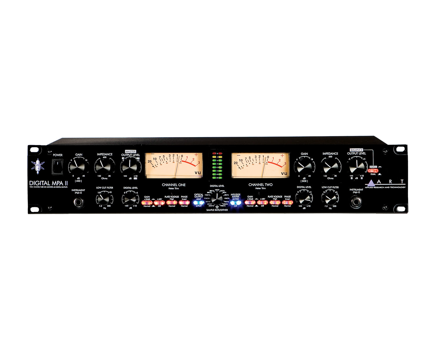 ARTDMPAII - ART Pro Audio Digital MPA II 2Ch Microphone Preamp with A or D Conversion Image 1