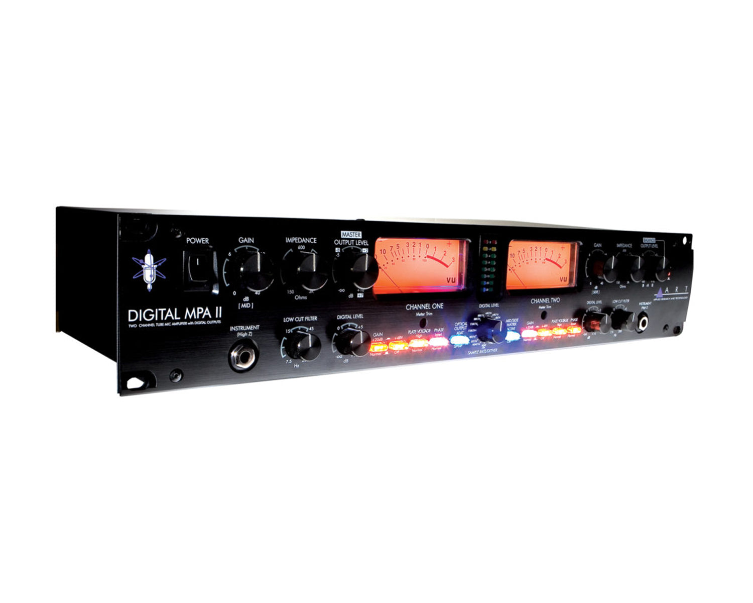 ARTDMPAII - ART Pro Audio Digital MPA II 2Ch Microphone Preamp with A or D Conversion Image 2