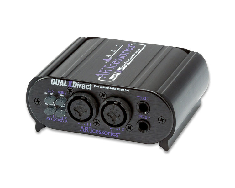 ARTDUALXDI - ART Pro Audio DualXDirect DUAL Active DI Box with Input Attn and Phase Invert Image 1