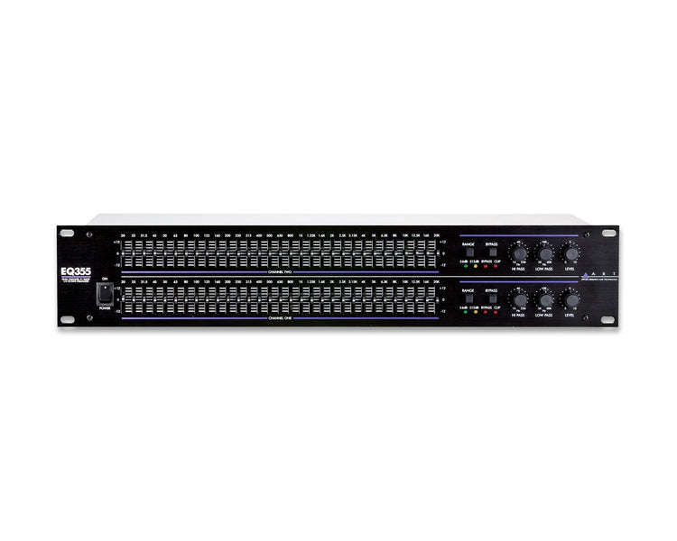 ARTEQ355 - ART Pro Audio EQ355 2x31 Band Graphic Equalisers 19inch 1U Image 1