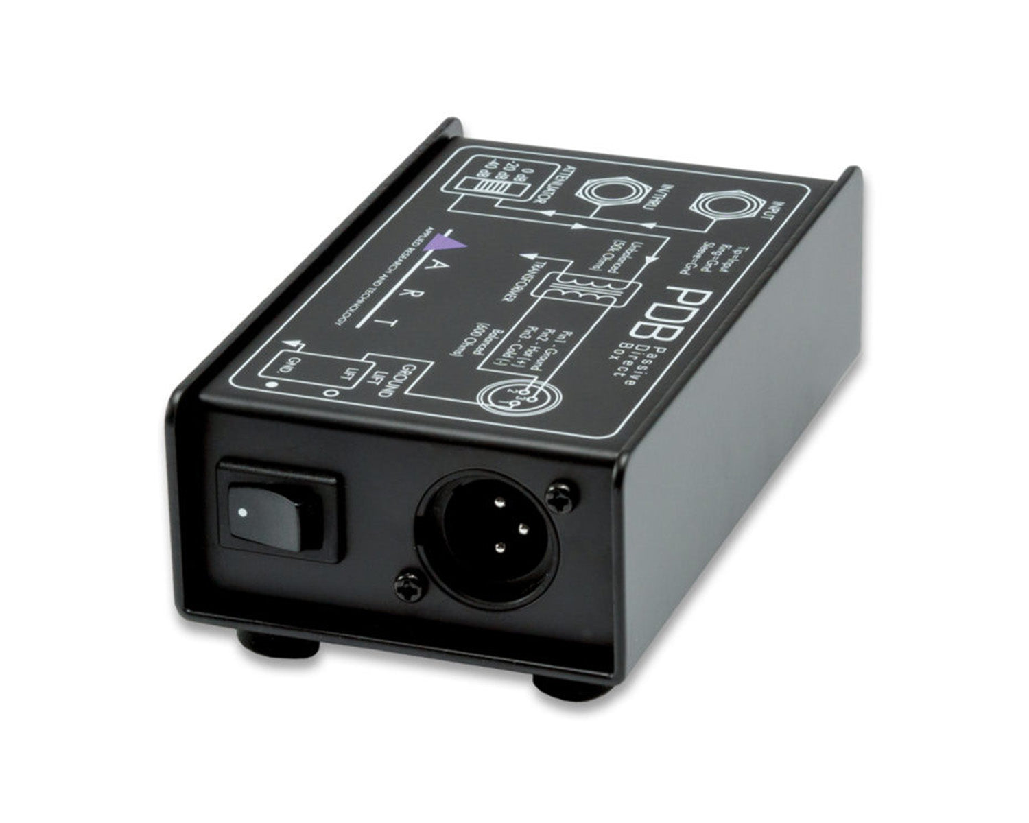 ARTPDB - ART Pro Audio PDB Passive DI Box with Input Attenuation and Ground Lift Image 2