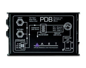 ARTPDB - ART Pro Audio PDB Passive DI Box with Input Attenuation and Ground Lift Image 5