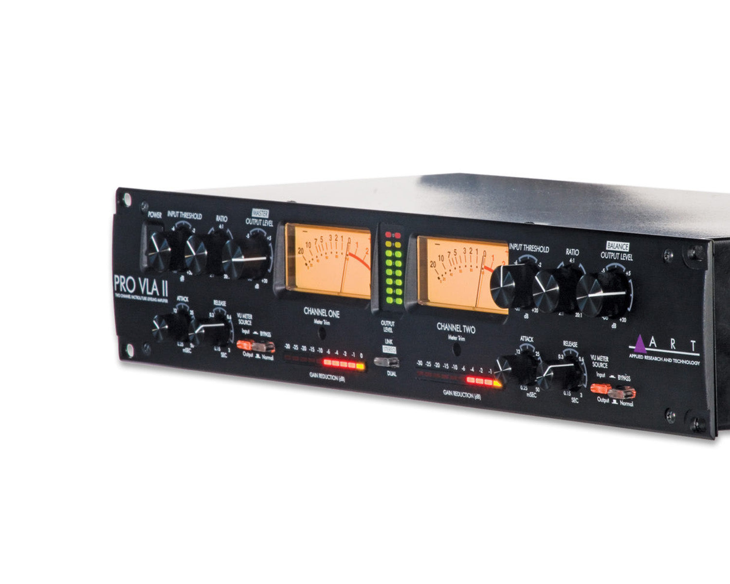 ARTPROVLAII - ART Pro Audio Pro VLA II 2Ch Vactrol Based Compressor XLR and 1 or 4 in or out 2U Image 2