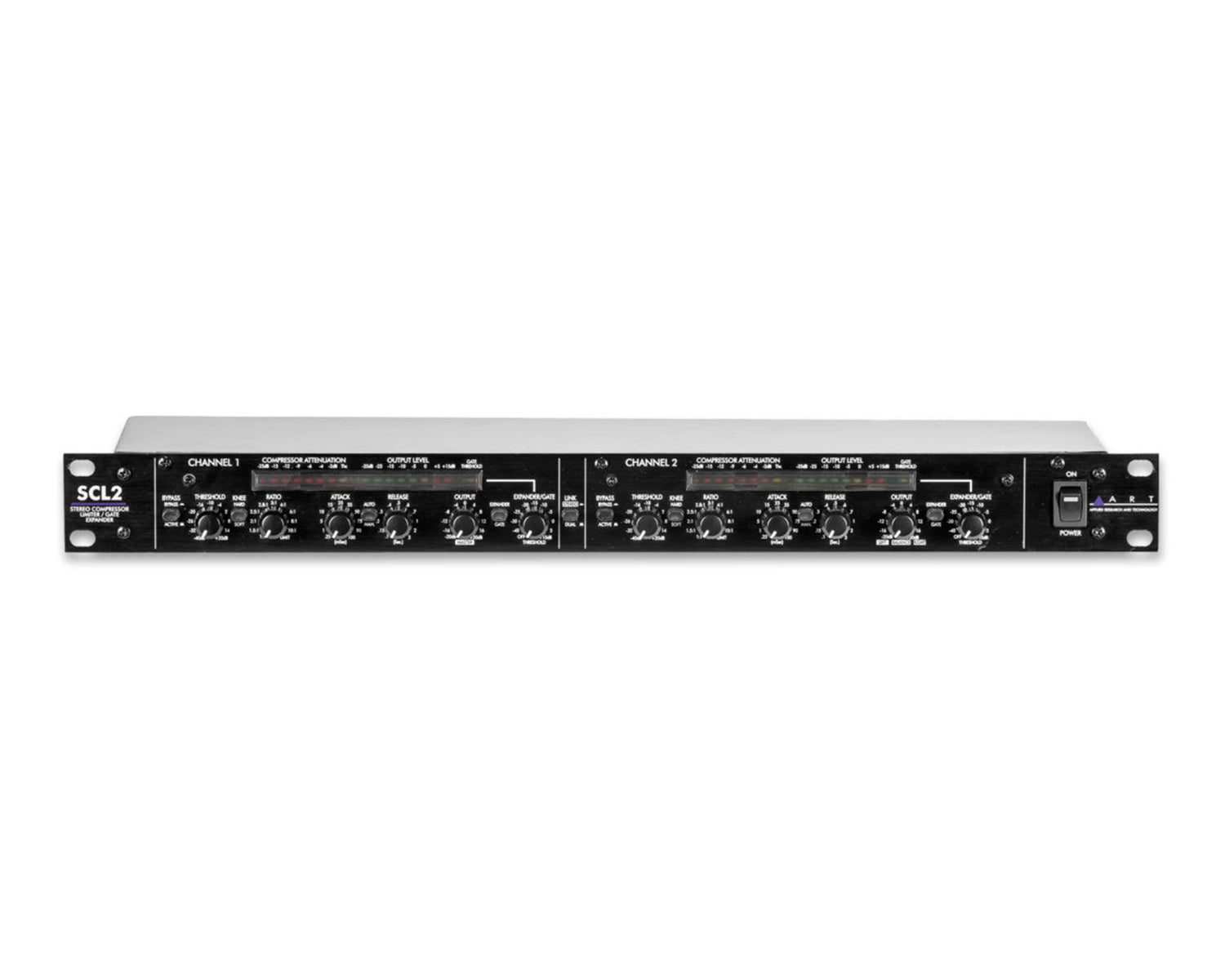 ARTSCL2 - ART Pro Audio SCL2 Dual Stereo Compressor or Limiter Expander or Gate 1U Image 2