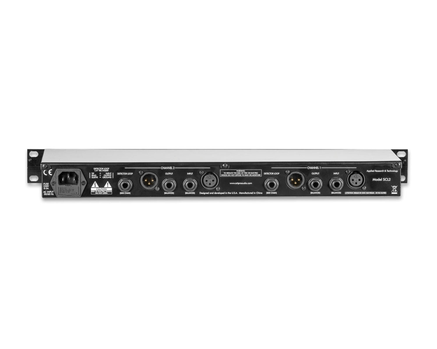 ARTSCL2 - ART Pro Audio SCL2 Dual Stereo Compressor or Limiter Expander or Gate 1U Image 3
