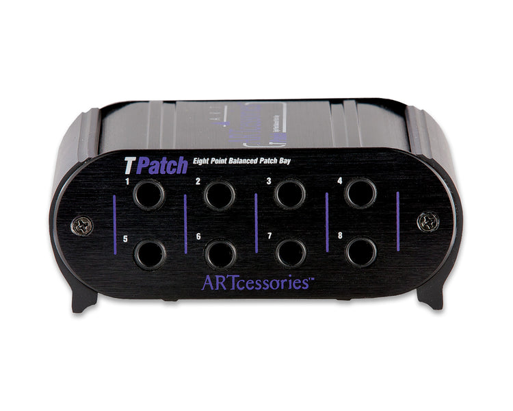ARTTPATCH - ART Pro Audio TPatch 8 Point Balanced Patch Bay 1 or 4 TRS Balanced Jacks Image 3