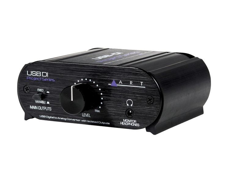 ARTUSBDI - ART Pro Audio USBDI USB D to A Converter DI Box with USB 2.0 In and L and R XLR Out Image 1
