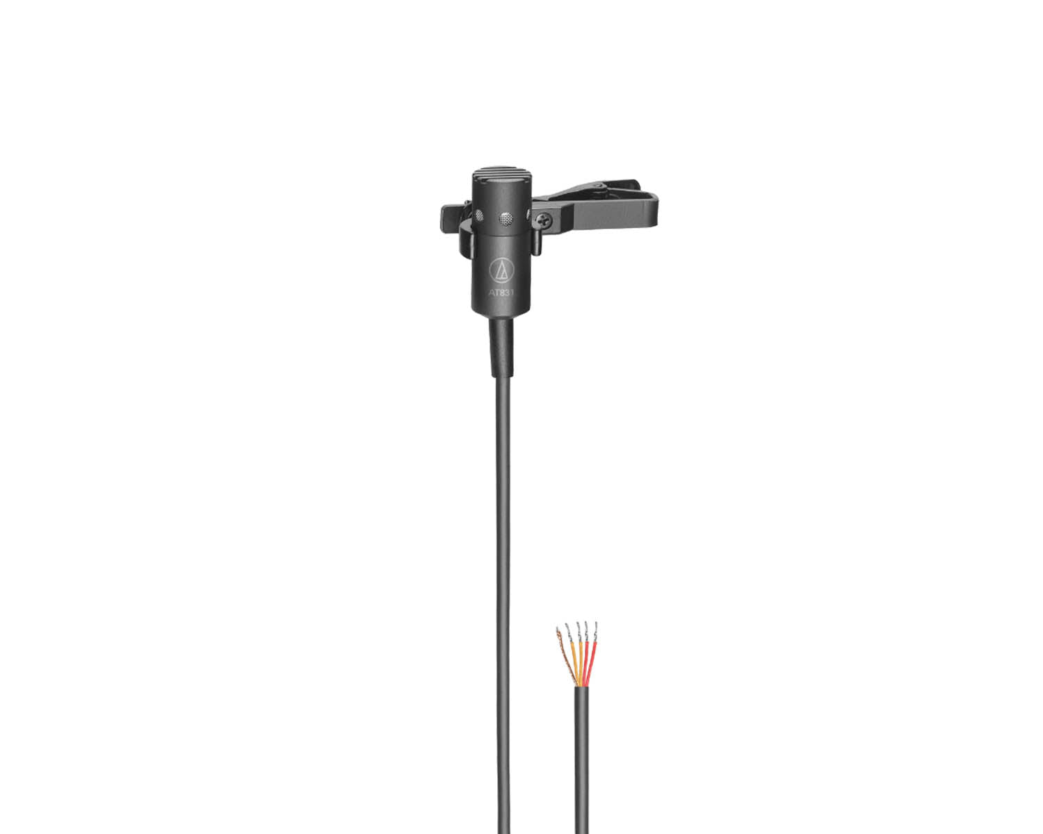AUDAT831C - Audio Technica AT831C Mini Cardioid Lavalier Mic Unterminated Exc Power Module Image 1