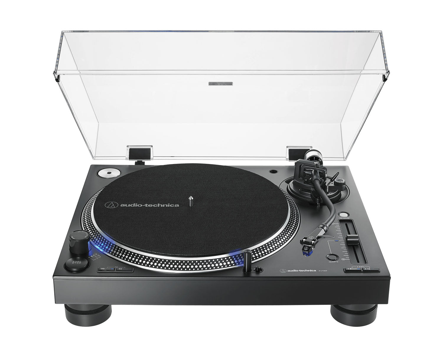 AUDATLP140XPB - Audio Technica AT LP140XPB PRO Direct Drive Turntable Inc Cartridge Black Image 2