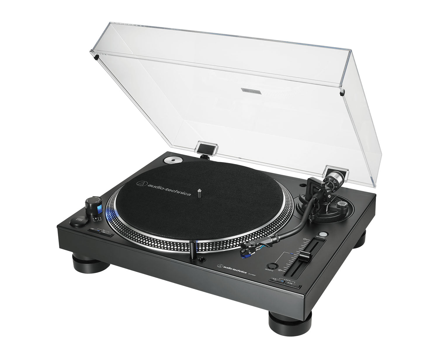 AUDATLP140XPB - Audio Technica AT LP140XPB PRO Direct Drive Turntable Inc Cartridge Black Image 3