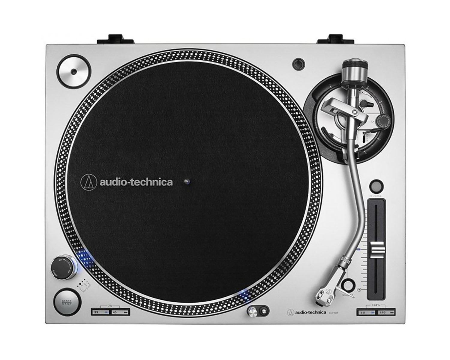AUDATLP140XPS - Audio Technica AT LP140XPS PRO Direct Drive Turntable Inc Cartridge Silver Image 1