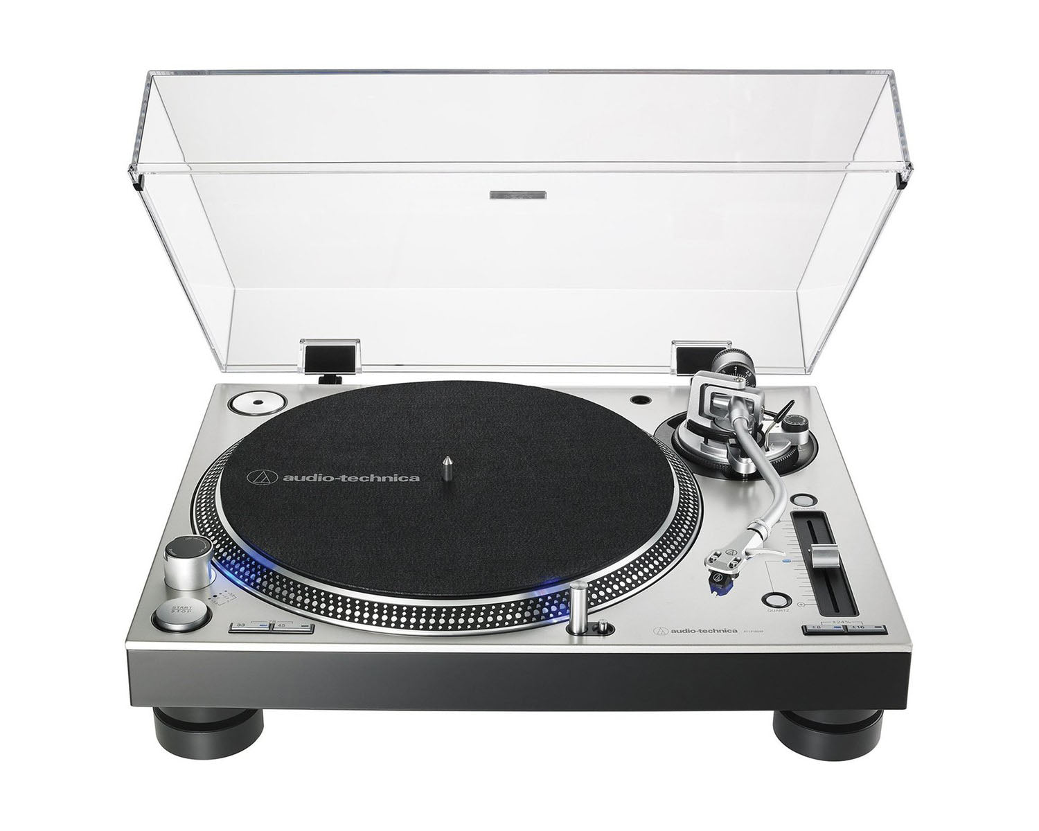 AUDATLP140XPS - Audio Technica AT LP140XPS PRO Direct Drive Turntable Inc Cartridge Silver Image 2